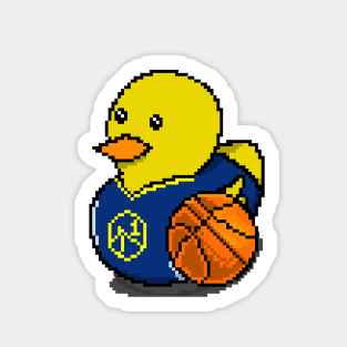 Warriors Basketball Rubber Duck Sticker